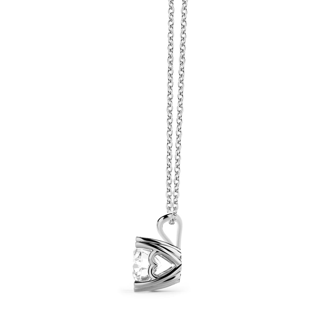 Solid Gold 0.4 ct. Diamond Solitaire Necklace