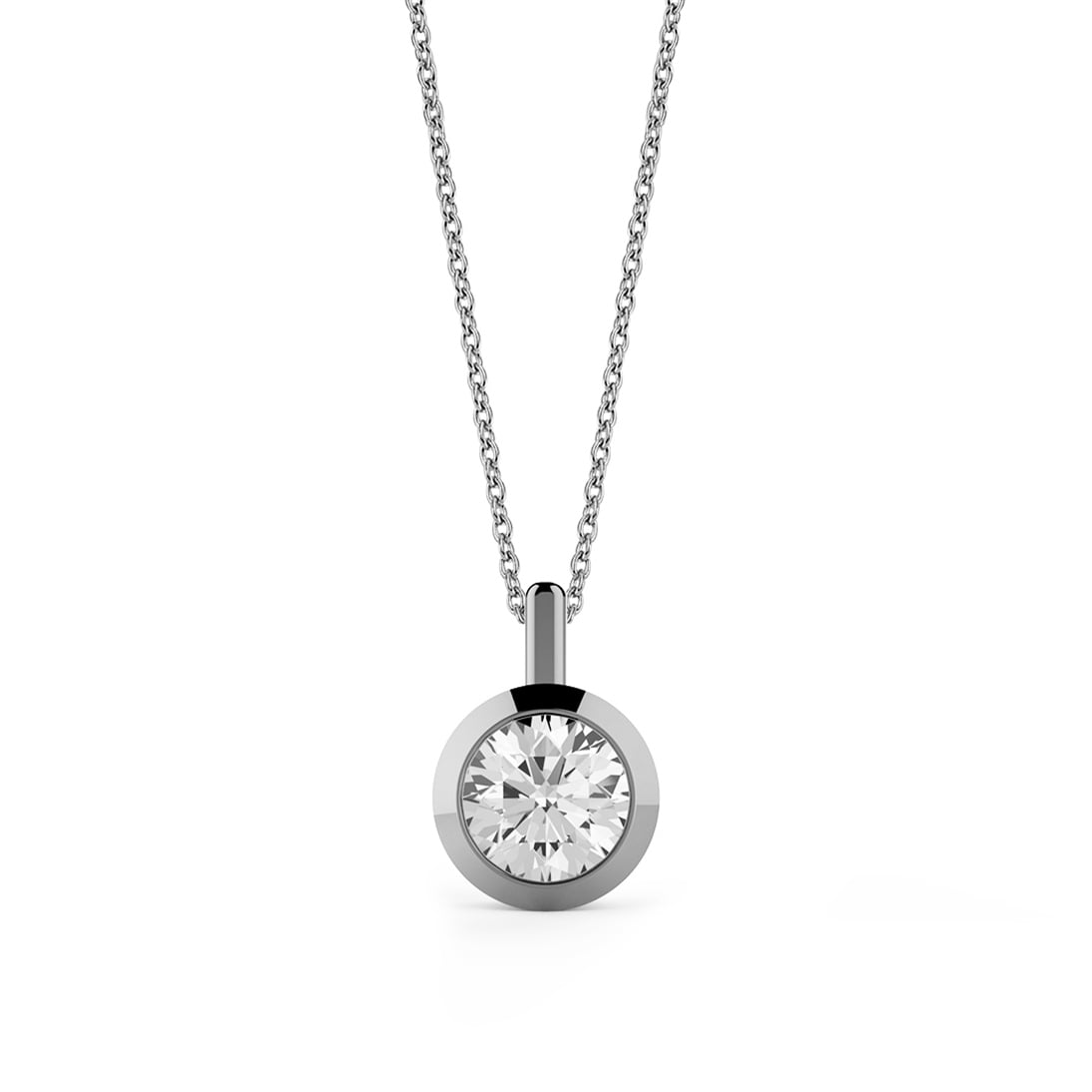 0.70 Karat Pırlanta Tektaş Kolye