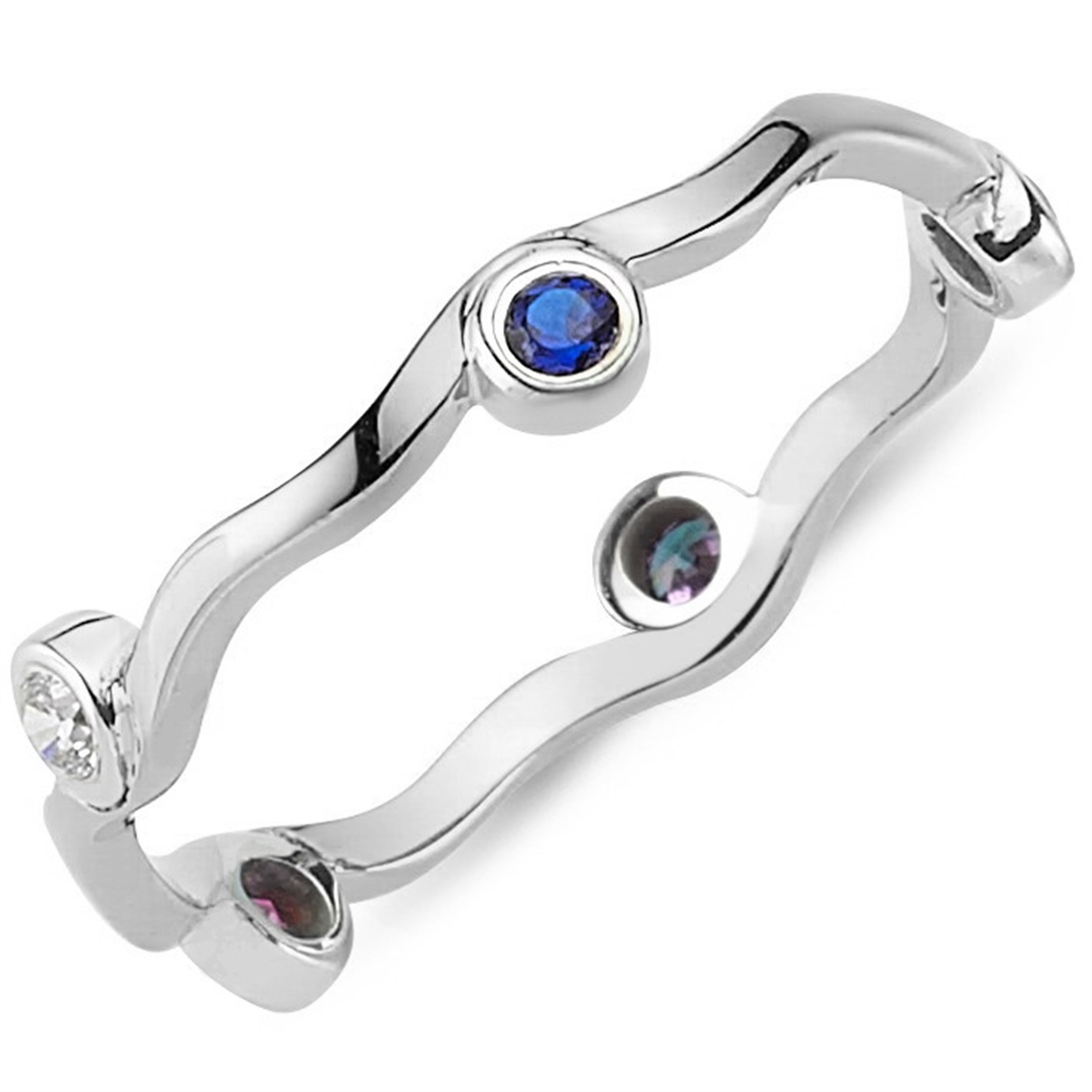 Solid Gold Birthstone Ring