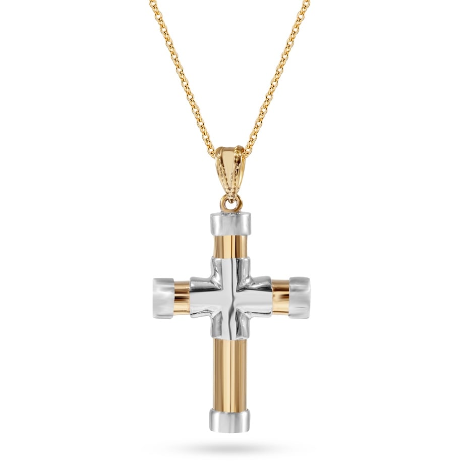 Solid Gold Cross Necklace