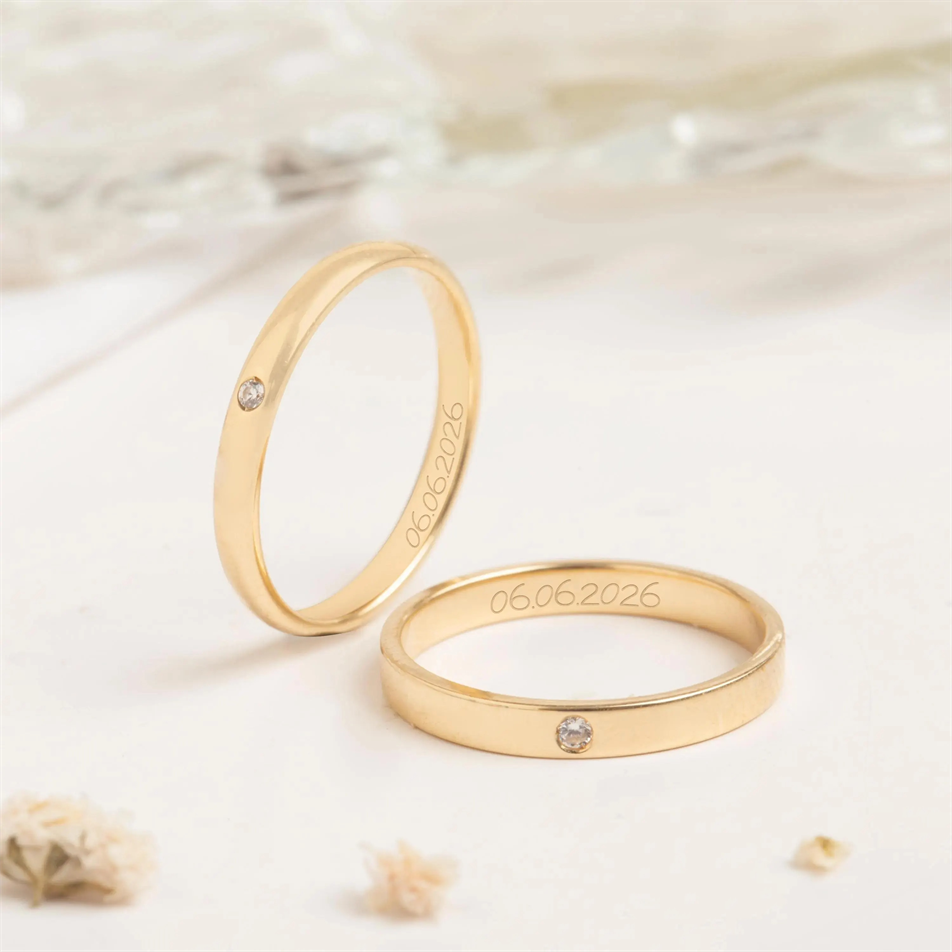 0.01 Karat Pırlanta Altın Yüzük