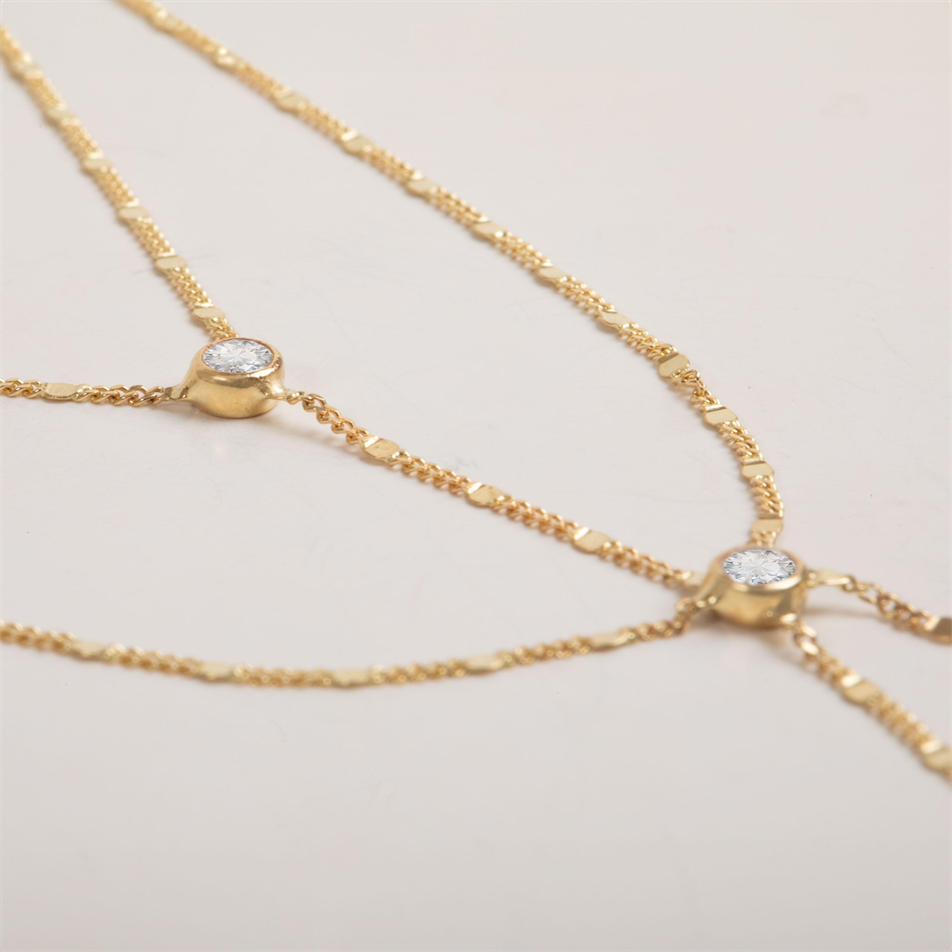 0.20 Karat Pırlanta Altın Şahmeran Bileklik