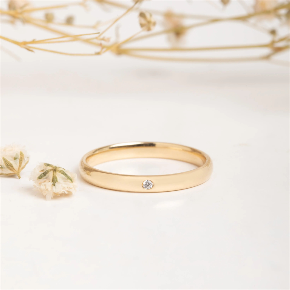 0.01 Karat Pırlanta Altın Yüzük