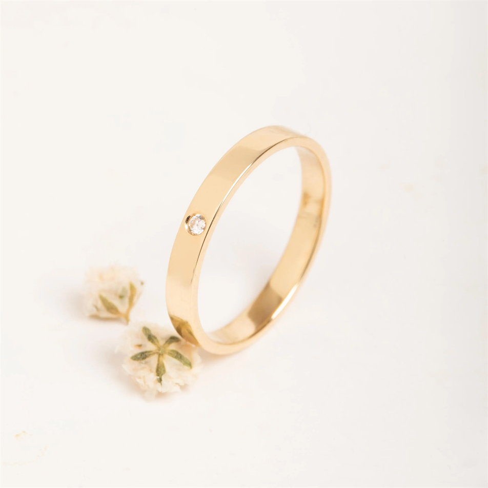 0.01 Karat Pırlanta Altın Yüzük