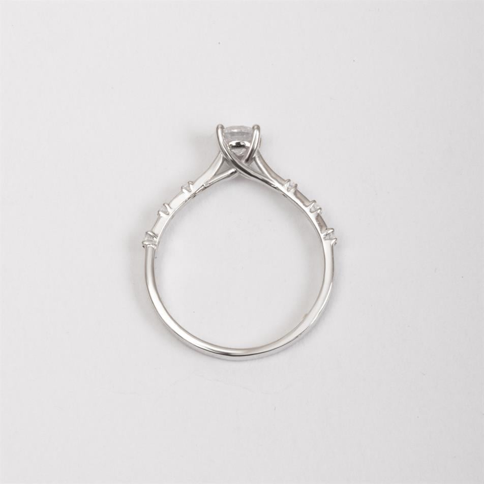 Altın 4 Tırnak Kolları Taşlı Yüzük