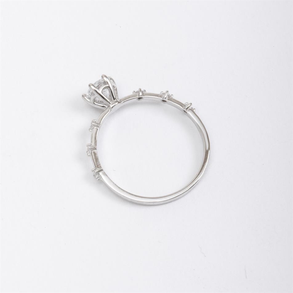 Altın 6 Tırnak Kolları Taşlı Yüzük