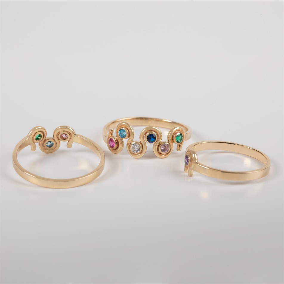 Gold Family Birthstone Ring