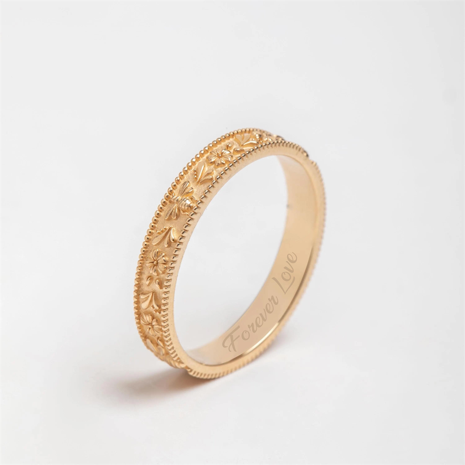 Gold Bee Garden Ring