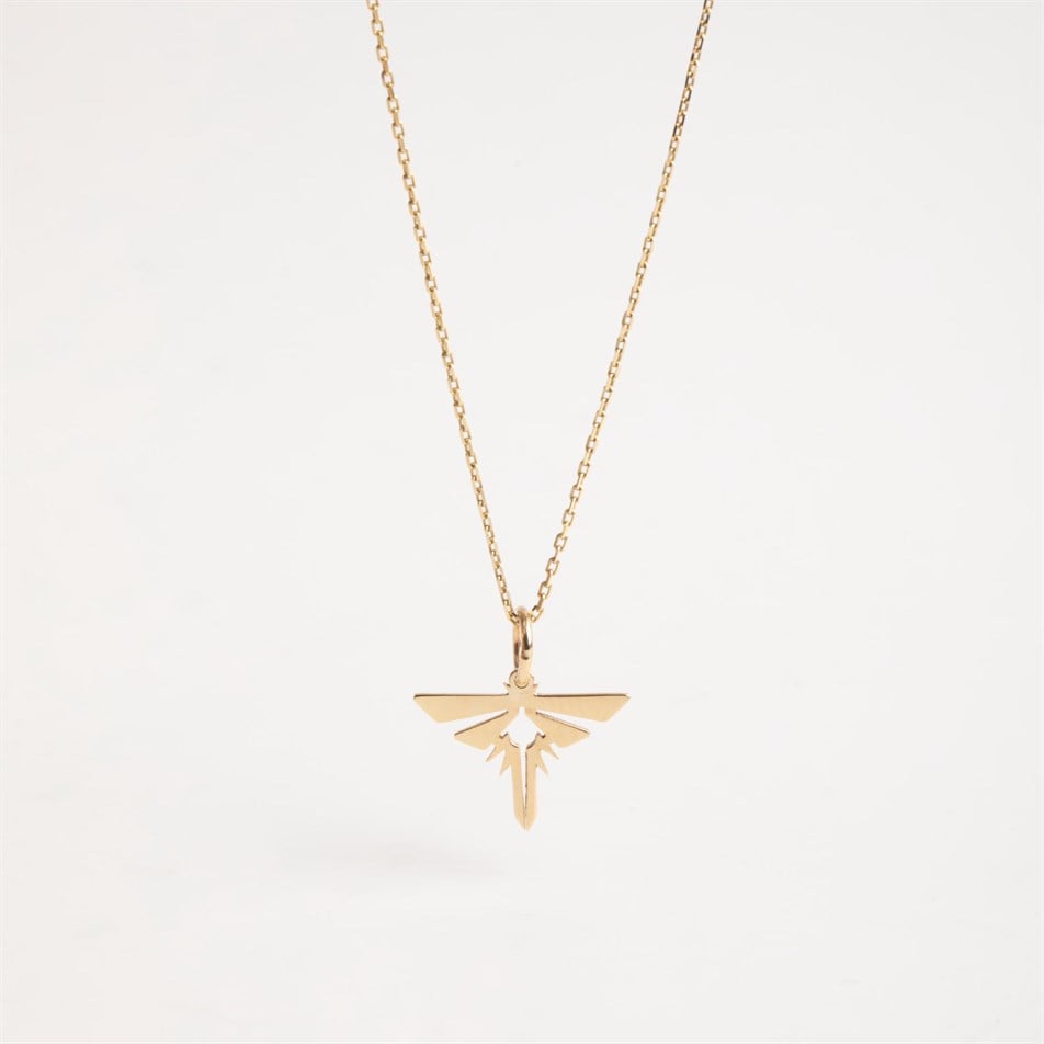 Gold Firefly Pendant Necklace