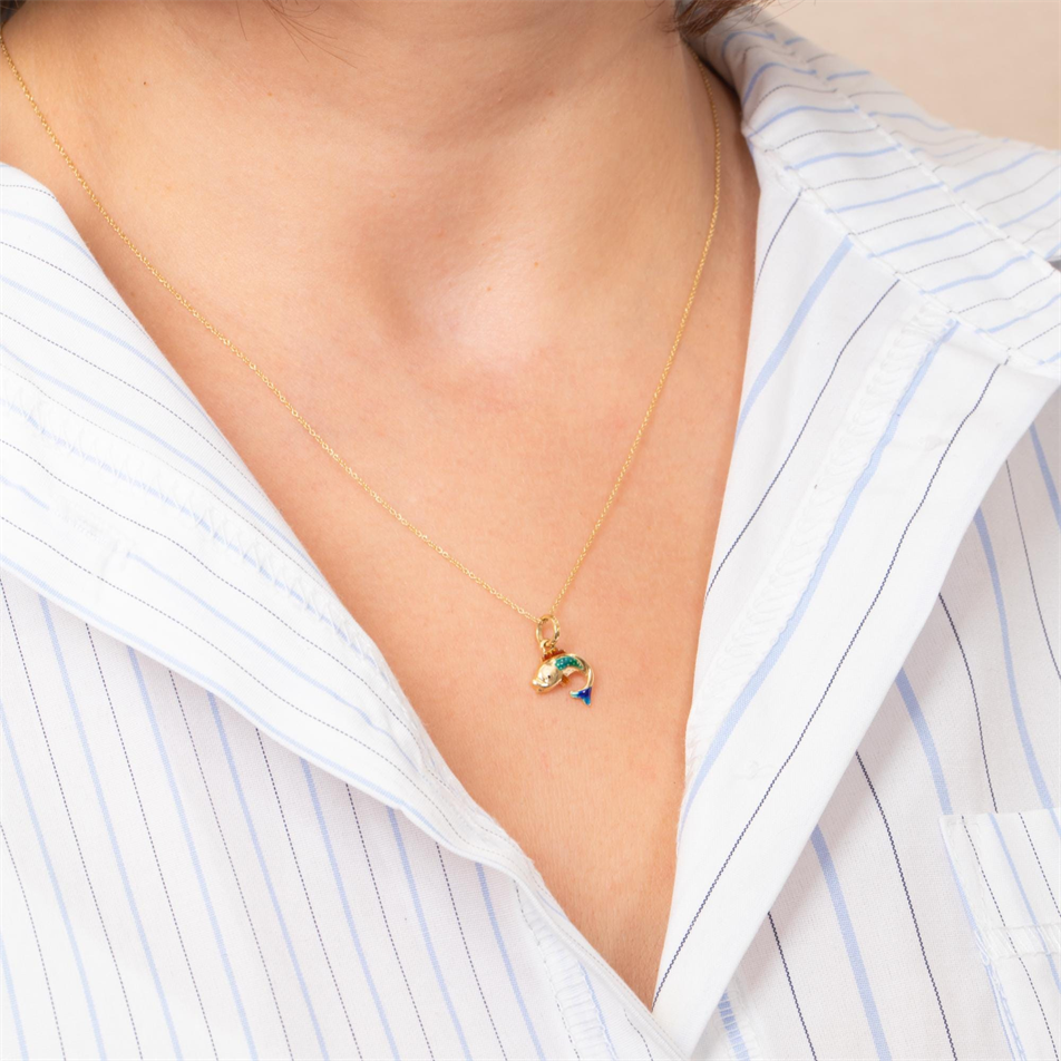 Gold Fish Necklace