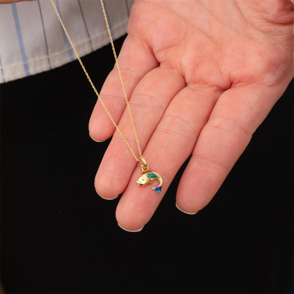 Gold Fish Necklace