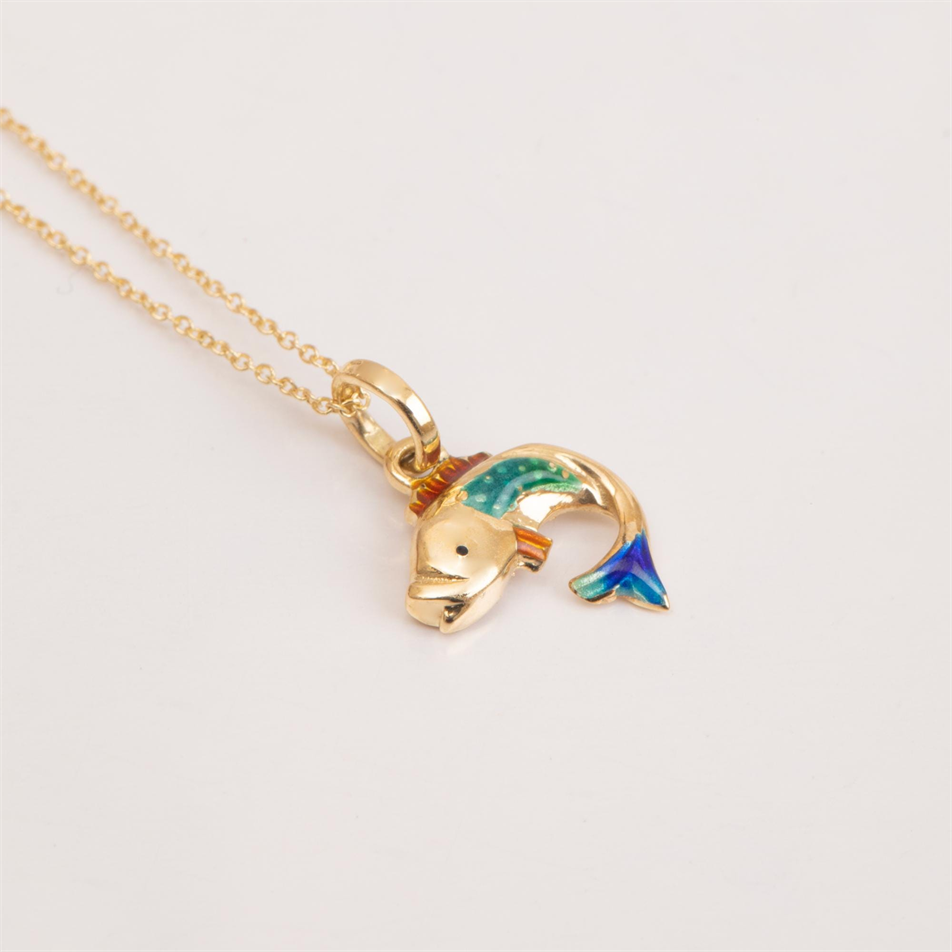 Gold Fish Necklace