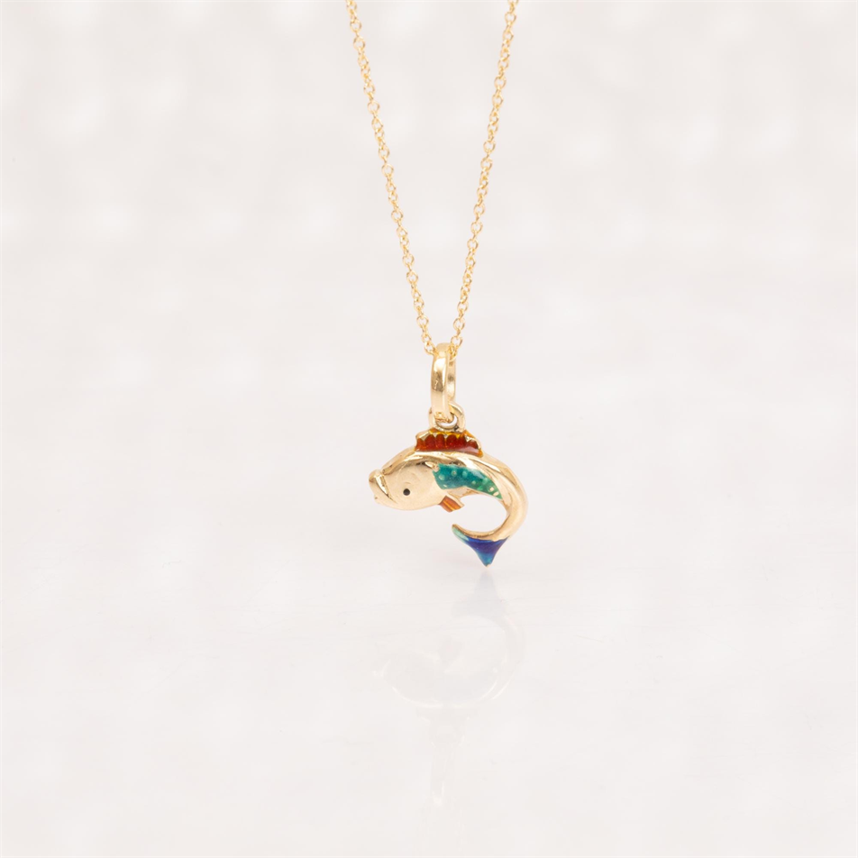 Gold Fish Necklace