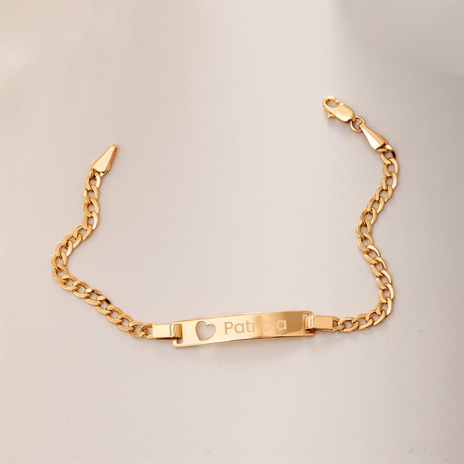 Altın Bebek ID Bilekliği