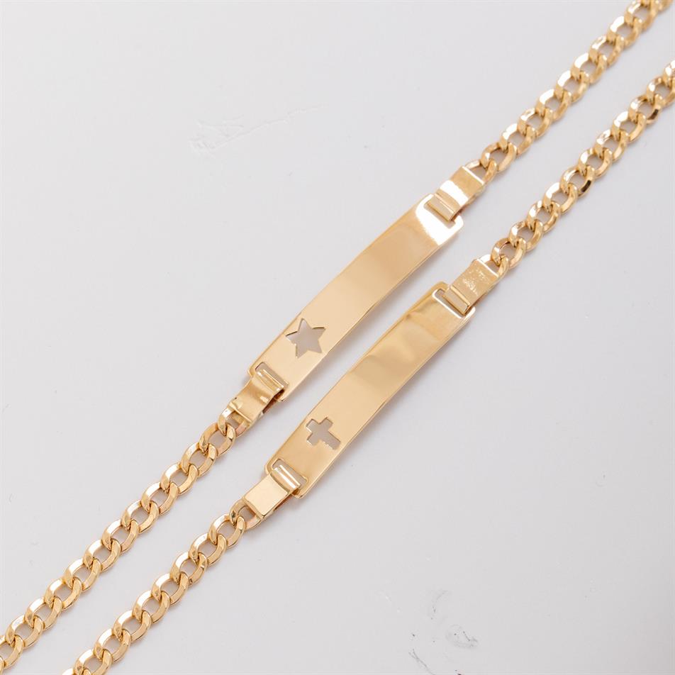 Altın Bebek ID Bilekliği