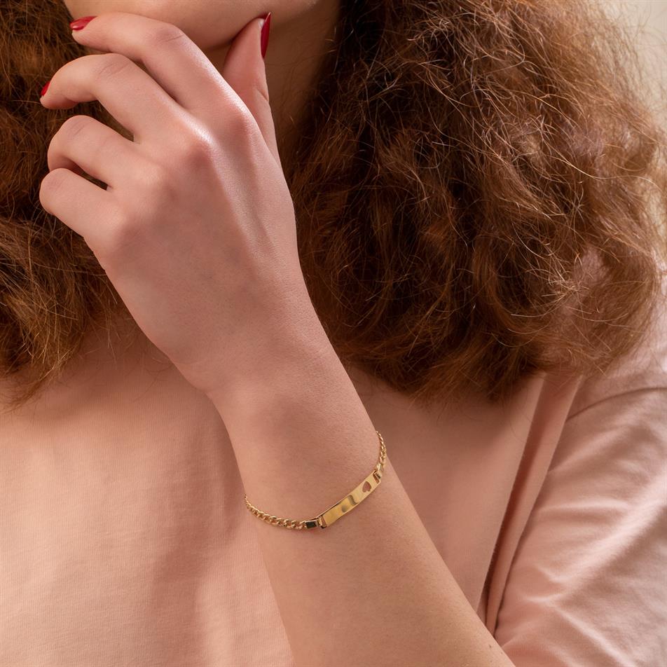 Altın Bebek ID Bilekliği