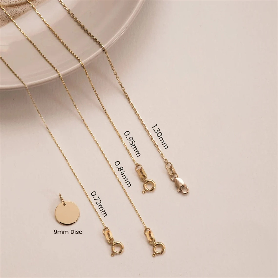 Gold Bezel Set CZ Solitaire Necklace