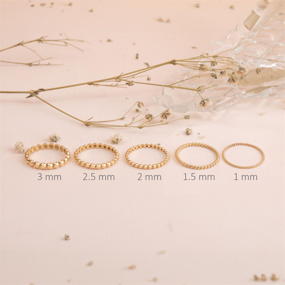 Gold Beaded Ring