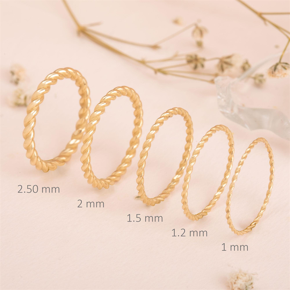 Gold Twisted Rope Ring