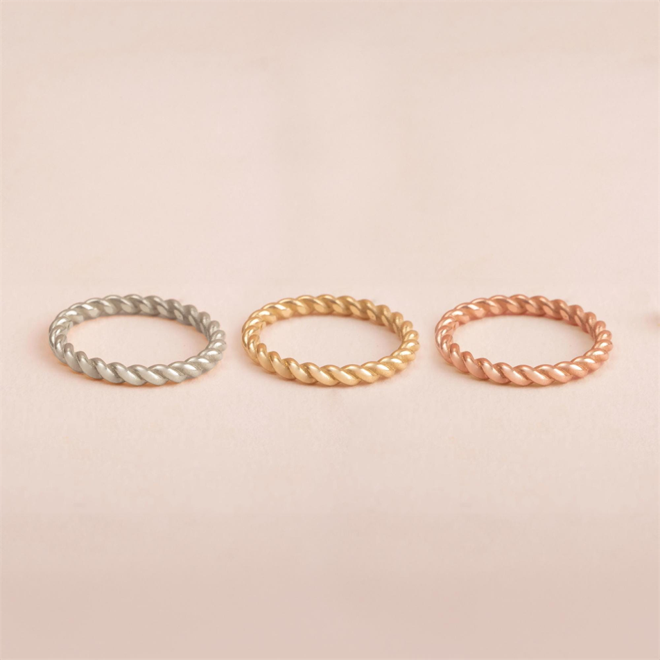 Gold Twisted Rope Ring