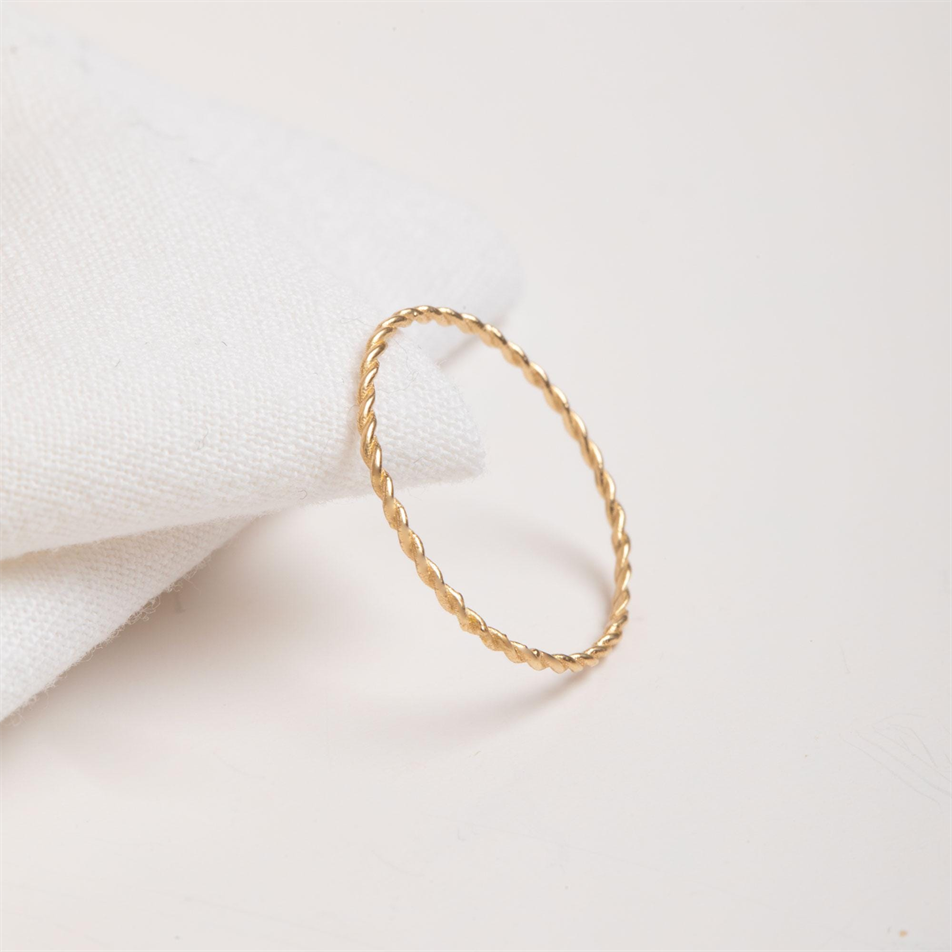 Gold Twisted Rope Ring