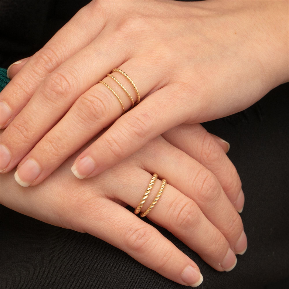 Gold Twisted Rope Ring