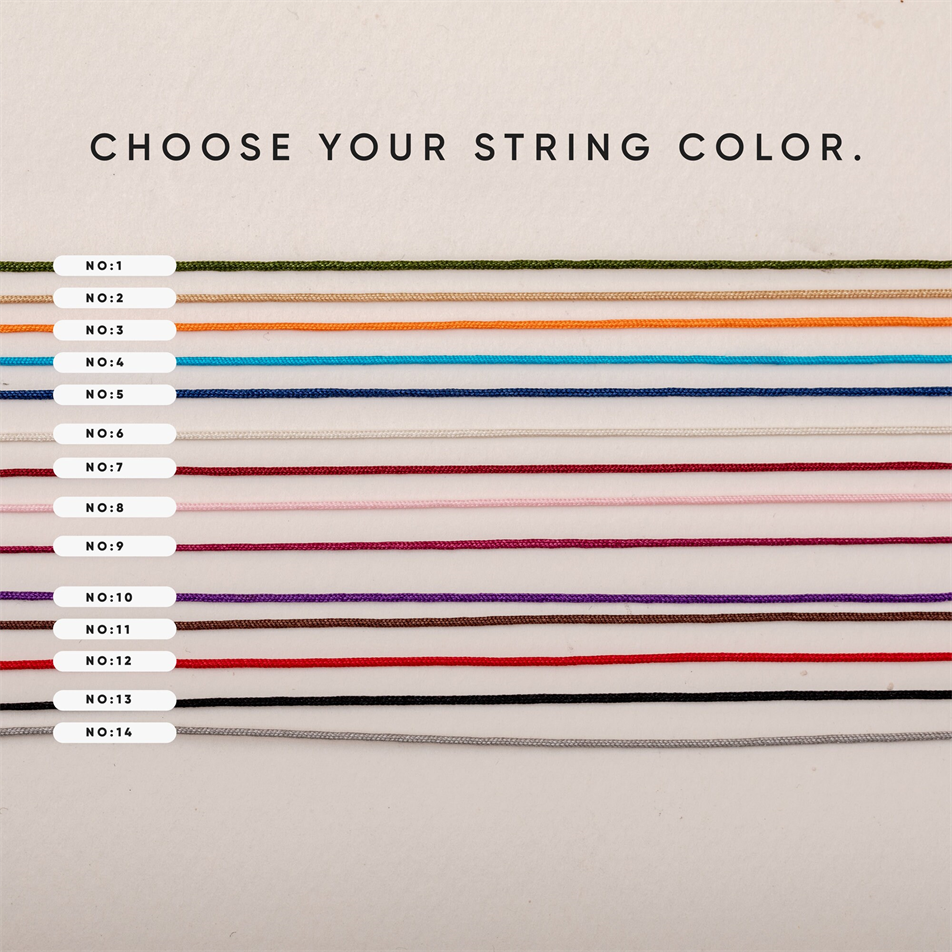 Gold Birth Flower String Bracelet