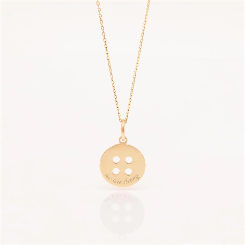 Altın Düğme Kolye