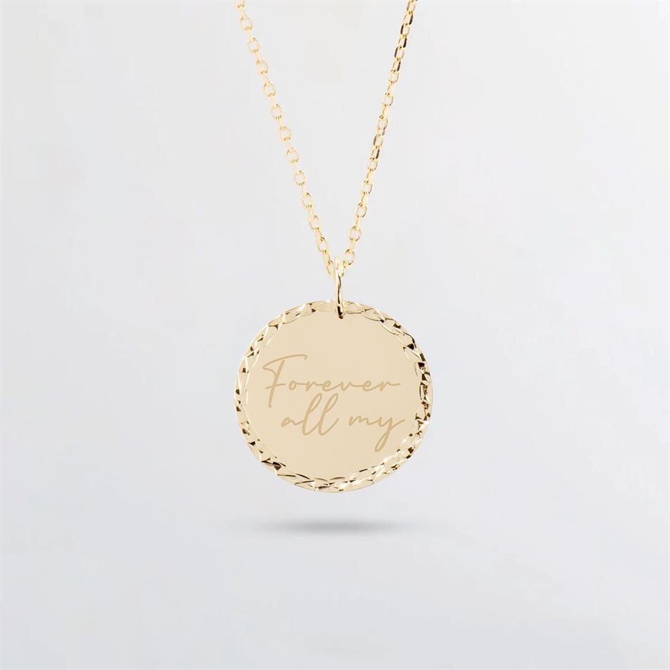 Gold Personalized Handwriting Necklace