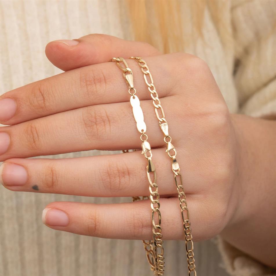 Altın Figaro Zincir Bileklik