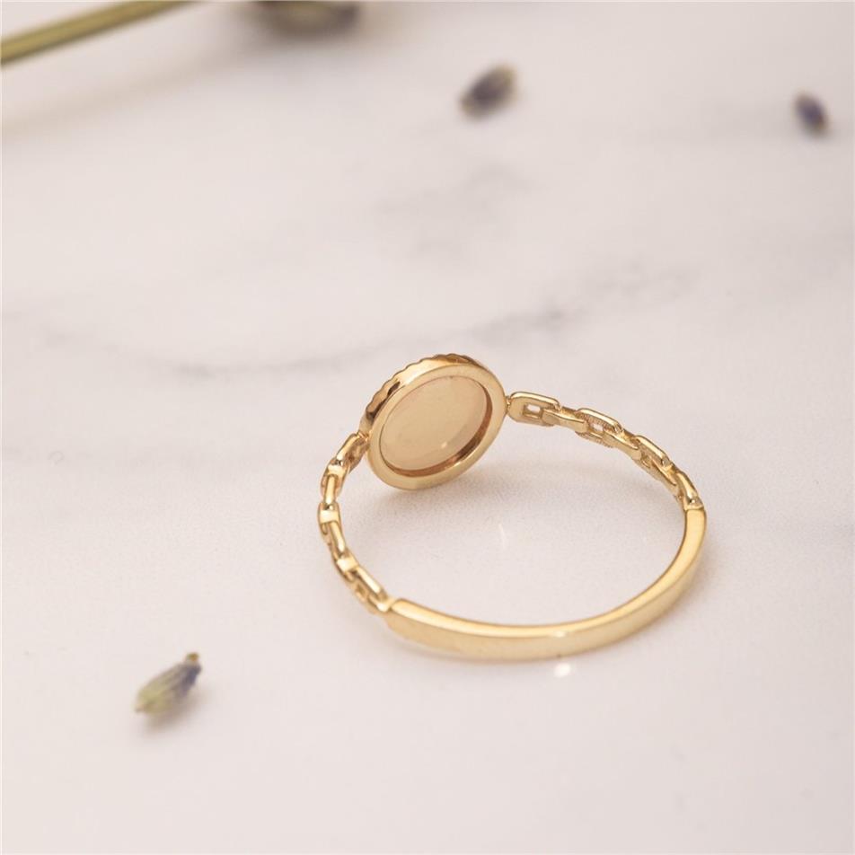 Solid Gold Sun Disc Ring