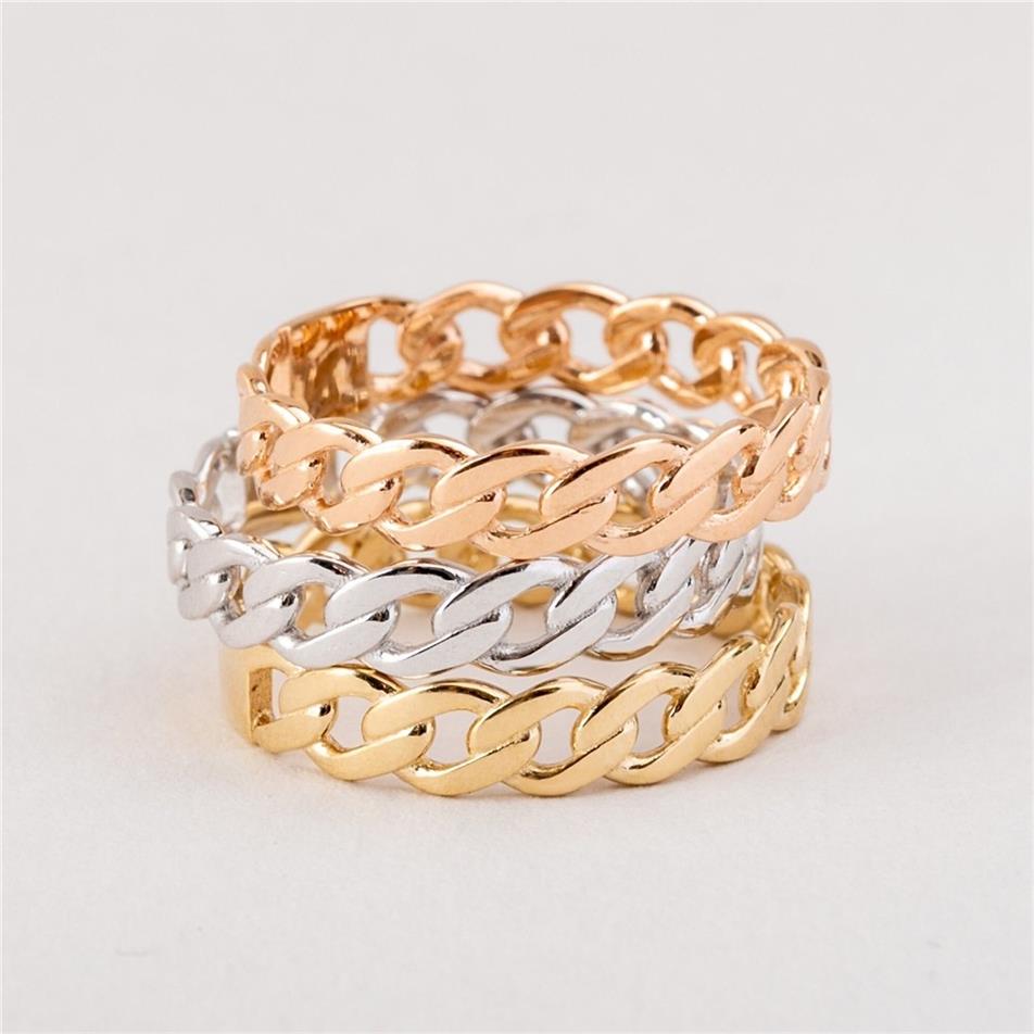 Solid Gold Cuban Link Ring