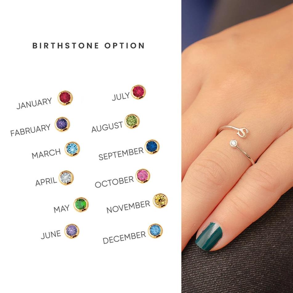 Solid Gold Initial Ring
