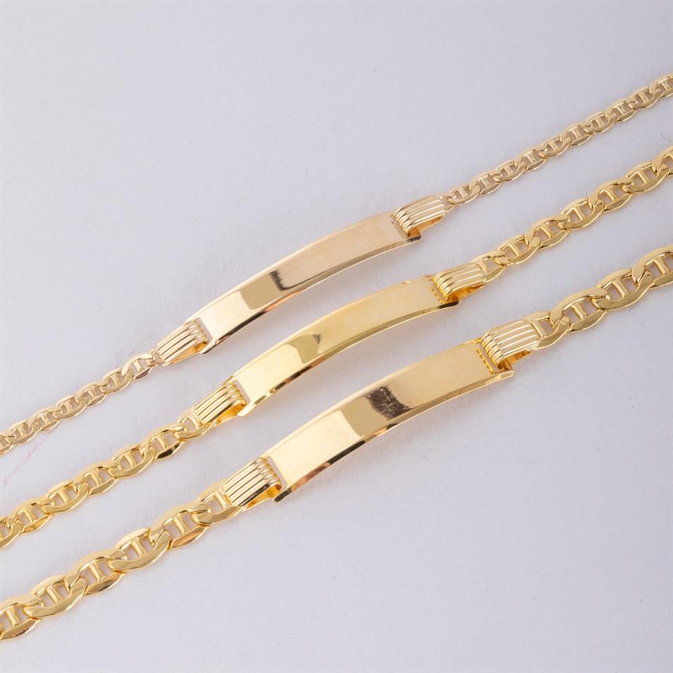 Gold Personalized Baby ID Bracelet