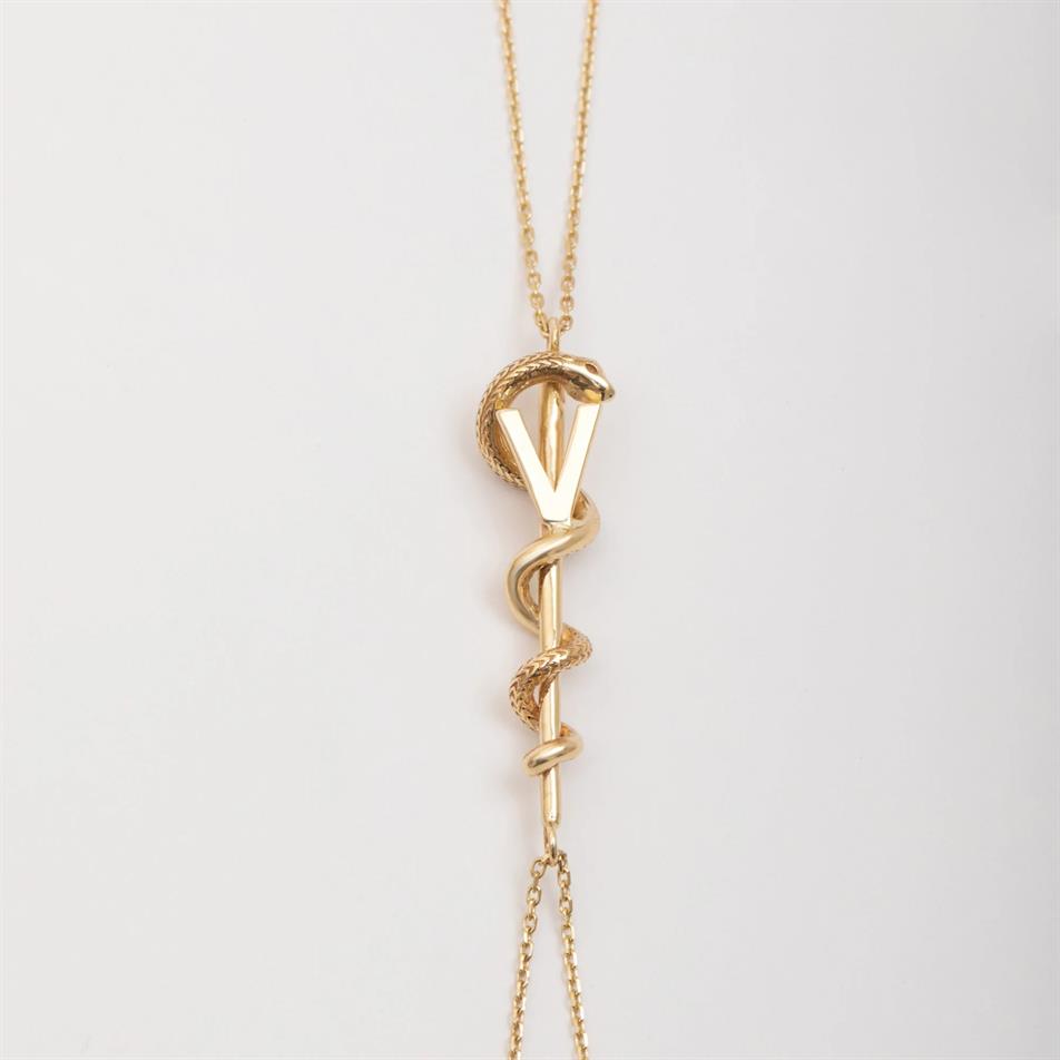 Gold Caduceus Bracelet