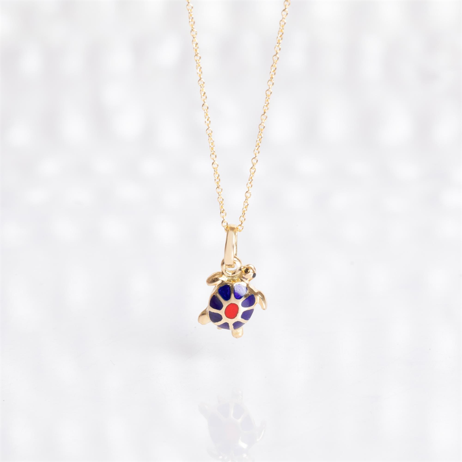 Gold Turtle Necklace