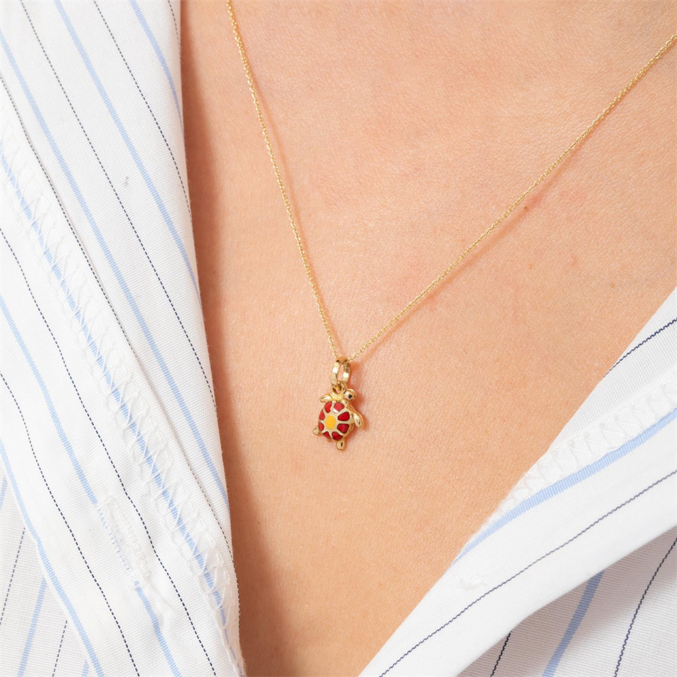 Gold Turtle Necklace