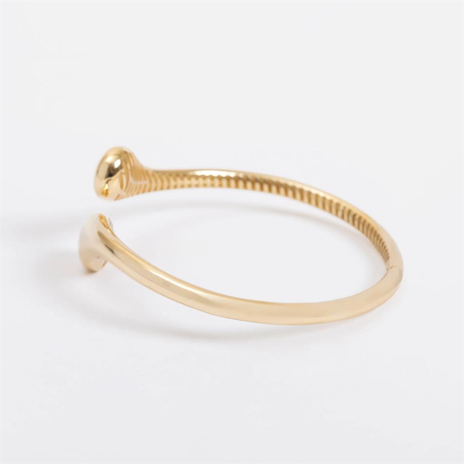 Gold Luxury Hinged Cuff Bangle
