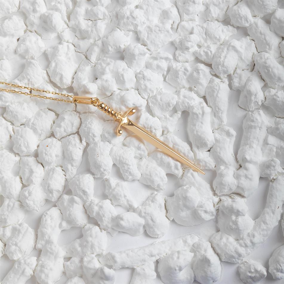 Altın Kılıç Kolye