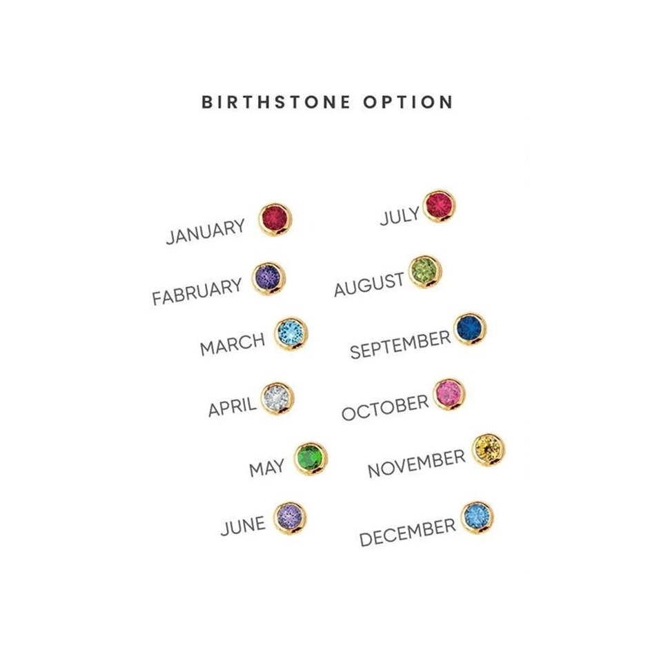 Gold Personalized Birthstone String Bracelet