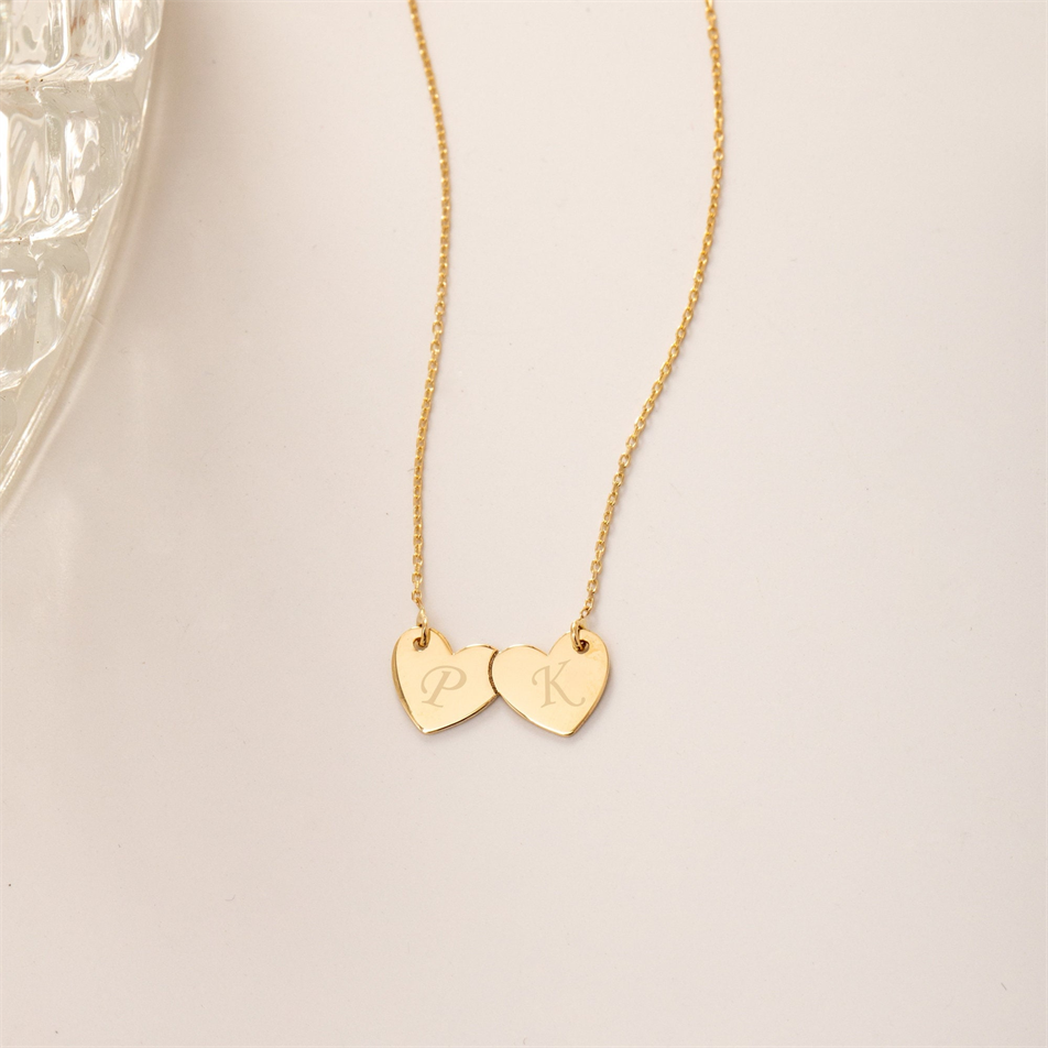 Altın Kişiye Özel İsimli Kalp Kolye - Goldstore