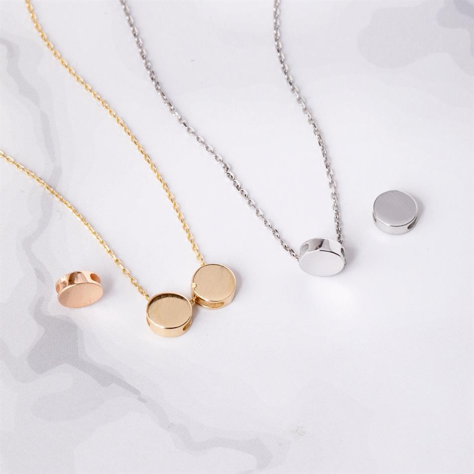 Gold Personalized Tiny Dot Necklace