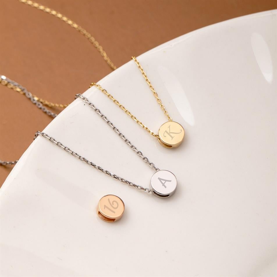 Gold Personalized Tiny Dot Necklace