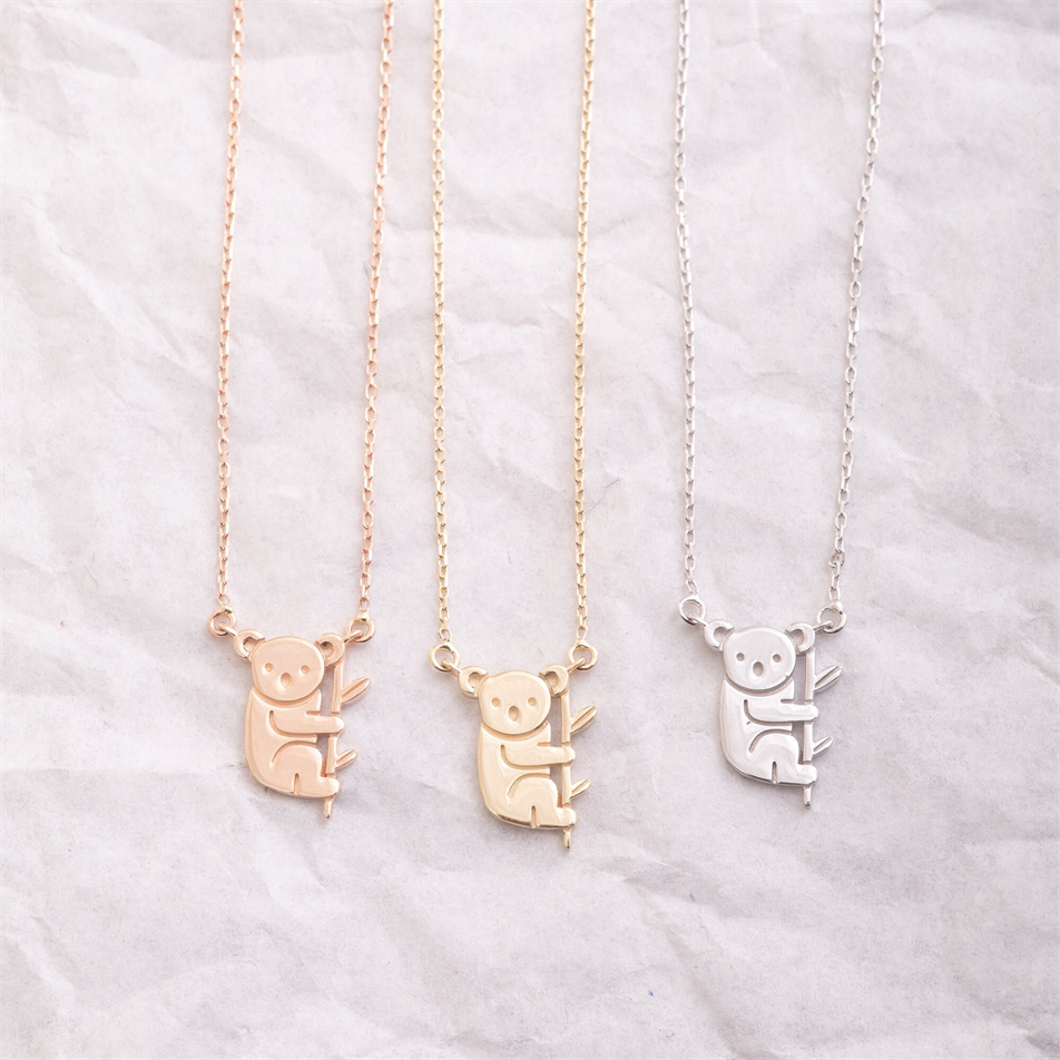 Gold Koala Charm Necklace