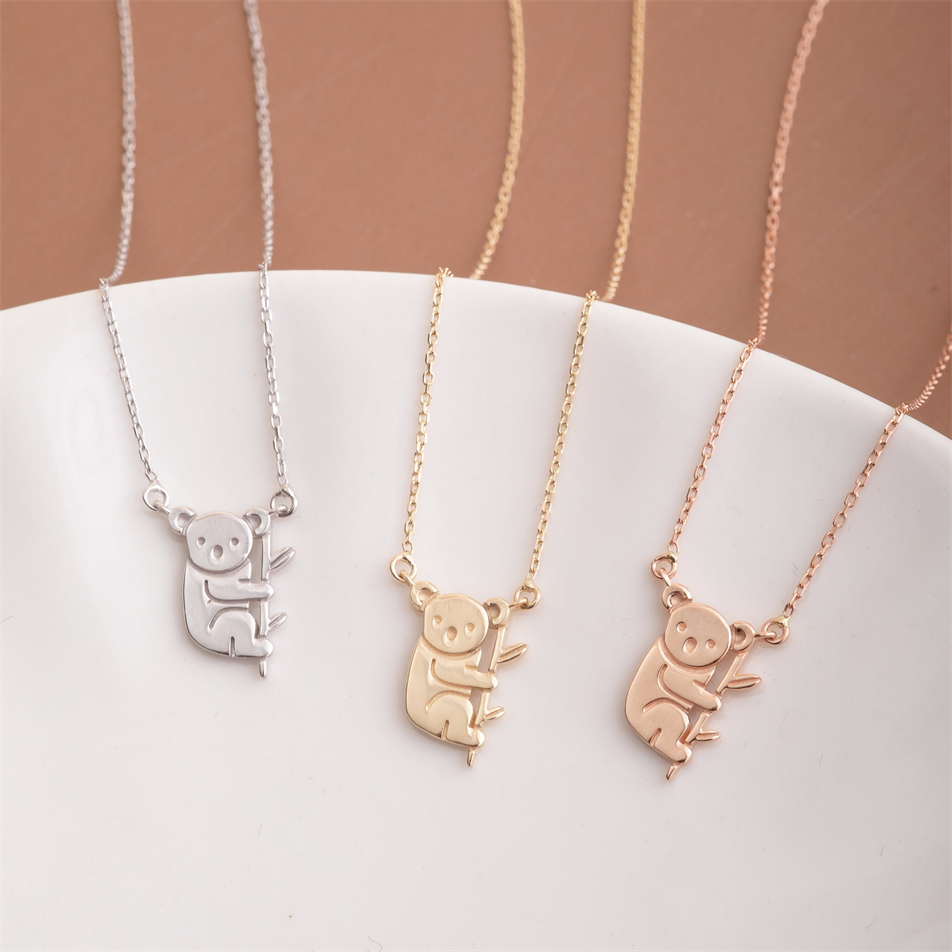 Gold Koala Charm Necklace