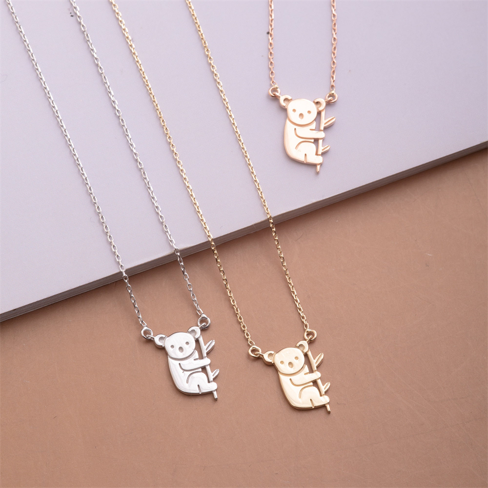 Gold Koala Charm Necklace