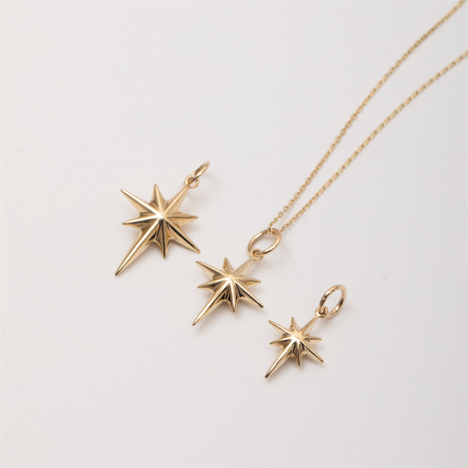 Gold North Star Necklace