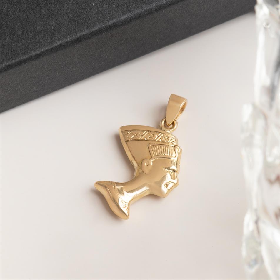 Altın Nefertiti Kolye