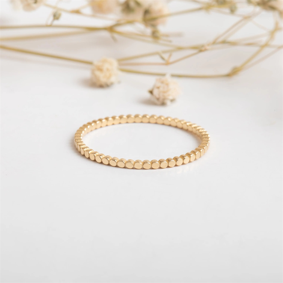 Gold Dot Rings