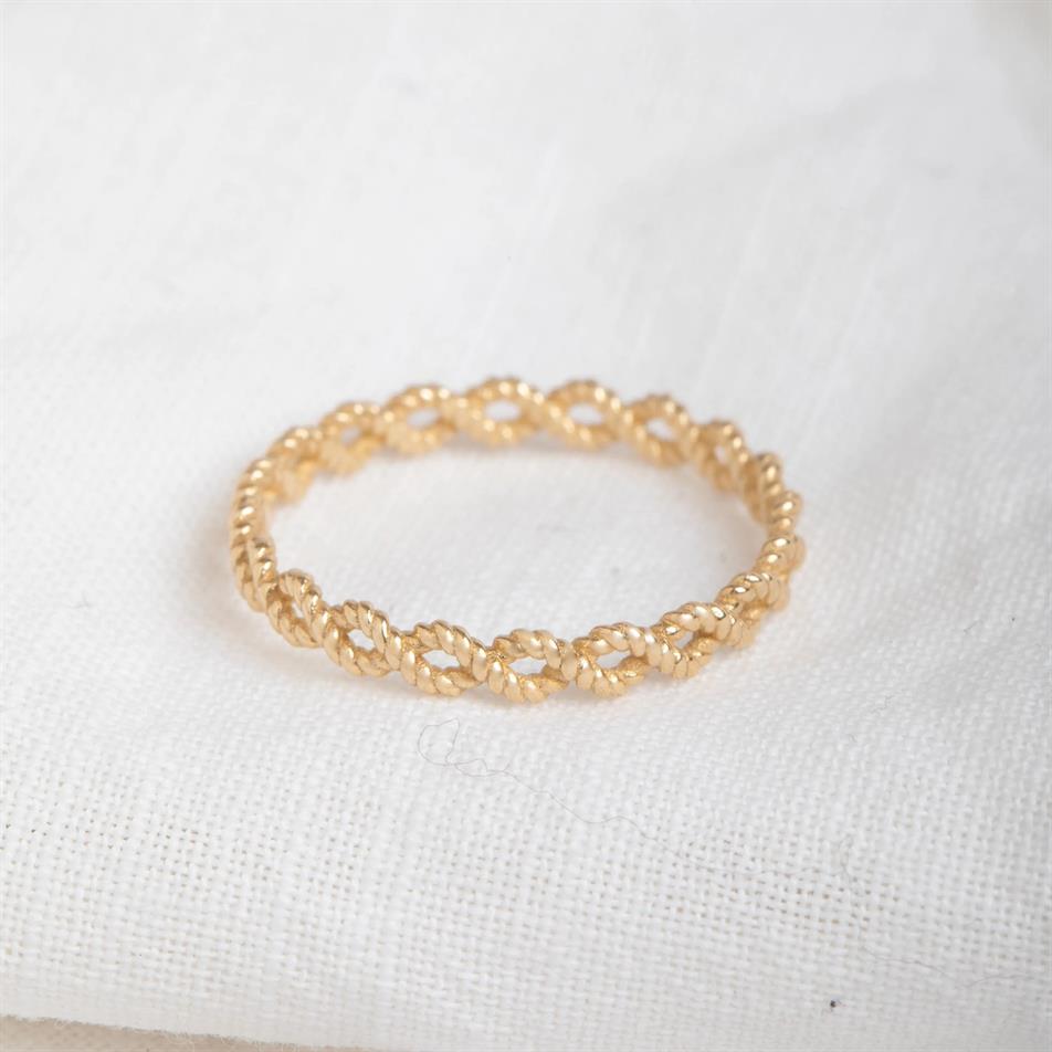 Solid Gold Celtic Rope Ring